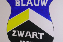 Logo Blauw Zwart voetbal