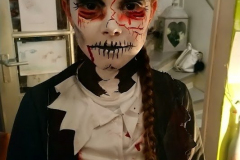 Halloween zombi meisje