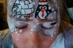 Winter kerst pinguin